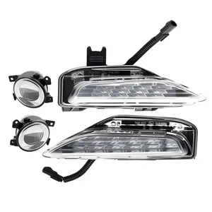 Nakkaa 4PCS Direct Fit Front Bumper Fog Light Turn Signal Lamps, Left & Right Replacement for Infiniti Q50 Series (Q50S Sport 2014-2020), Compatible with Part Numbers 261304GA0A, 26130-4GA0A, 261354GA1A, 261354-GA1A