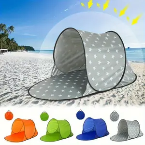 1pc Instant Pop Up Camping Tent UV Resistant Lightweight Portable Beach Canopy Outdoor Shelter for Picnic Backyard Poolside RV Use Zipper Closure