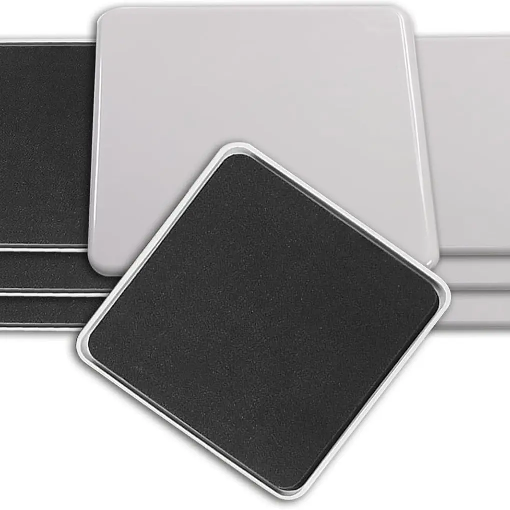 5-Inch Heavy-Duty Reusable Plastic & EVA Foam Furniture Sliders, 4-Piece Set Furniture Pads for Household Relocation, Carpet Moving Tools That Prevents Holes, Office
