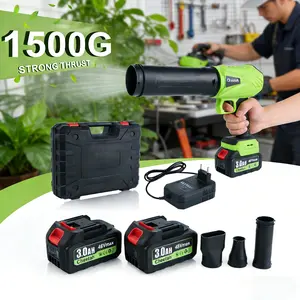 Cheetah Cordless Leaf Blower with 2 x 6000mAh Batteries 48Vmax Brushless Motor Violent TurboFan for Car Drying Leaf Cleanup & Snow Removal 1500G Strong Thrust