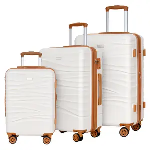 SUNSPIRE 3-Piece Expandable Luggage Set, 22/26/30 Inch Durable PC+ABS Hardshell Suitcases with TSA Lock & Dual Spinner Wheels, Lightweight