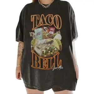 Taco Bell 90s Bootleg Tee Unisex Cotton T-Shirt, Y2K 90s Graphic Shirt, gift for her, him, Womenswear Top, Crewneck, Streetwear Tshirt
