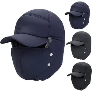 Outdoor Cycling Cold-Proof Ear Warm Cap Unisex Winter Hunting Hat Warm Windproof Headwear Thermal Ski Hat Hiking Hat