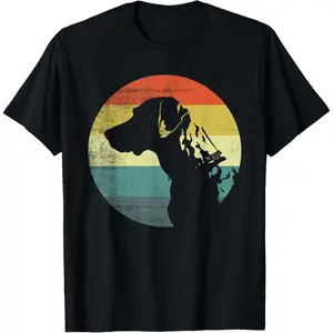 100% Cotton Catahoula Leopard Dog Retro Design T-Shirt