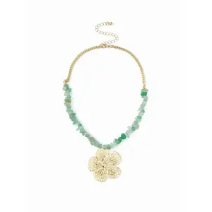 Cider FLOWER BEADED NECKLACE