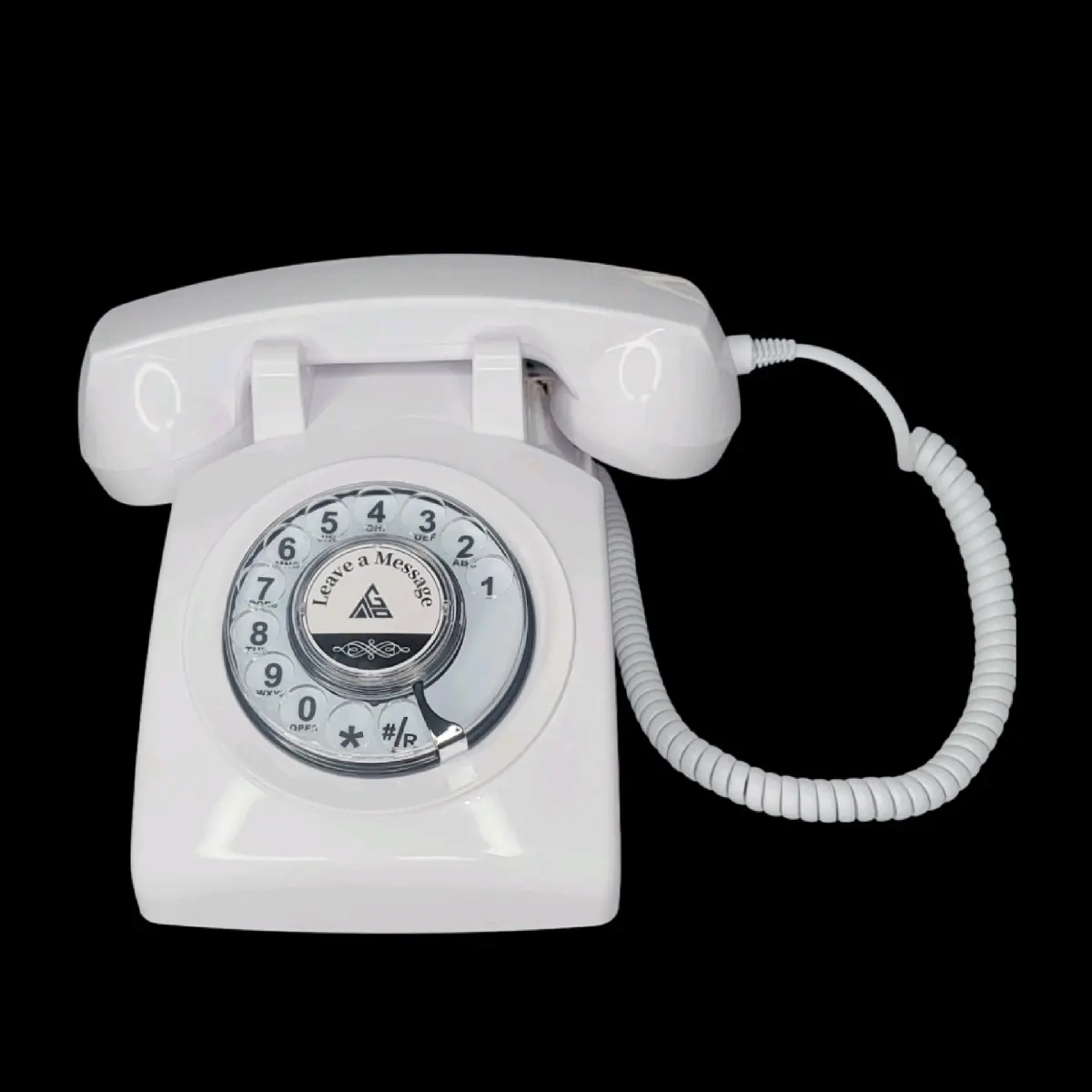 White Retro Audio Guestbook