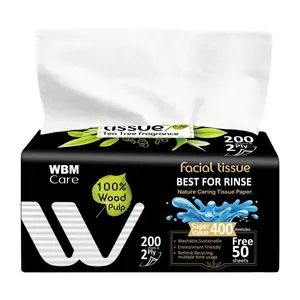 212 MAIN Tree Fragrance Scented Wood Pulp Facial Tissues, Medium Size, Gentle Softness, Super Absorbent, Multi-Purpose Home Care Wipes and Napkins