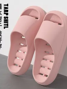 Non-Slip Bathroom Slippers for Women, Quick-Dry Hollow Out Design, Anti-Odor Home Bath Shoes, Hotel Couple Cool Sandals, Slippers Indoor, Lightweight Breathable Slippers
