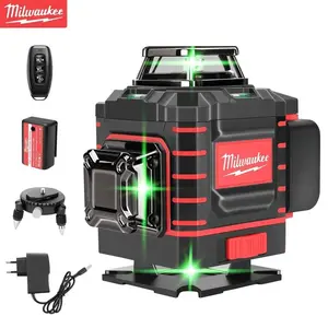 Milwaukee Degree Vertical Cross Laser Level 360 Green Beam Rechargeable Battery for Horizontal & Vertical Precision Measurements
