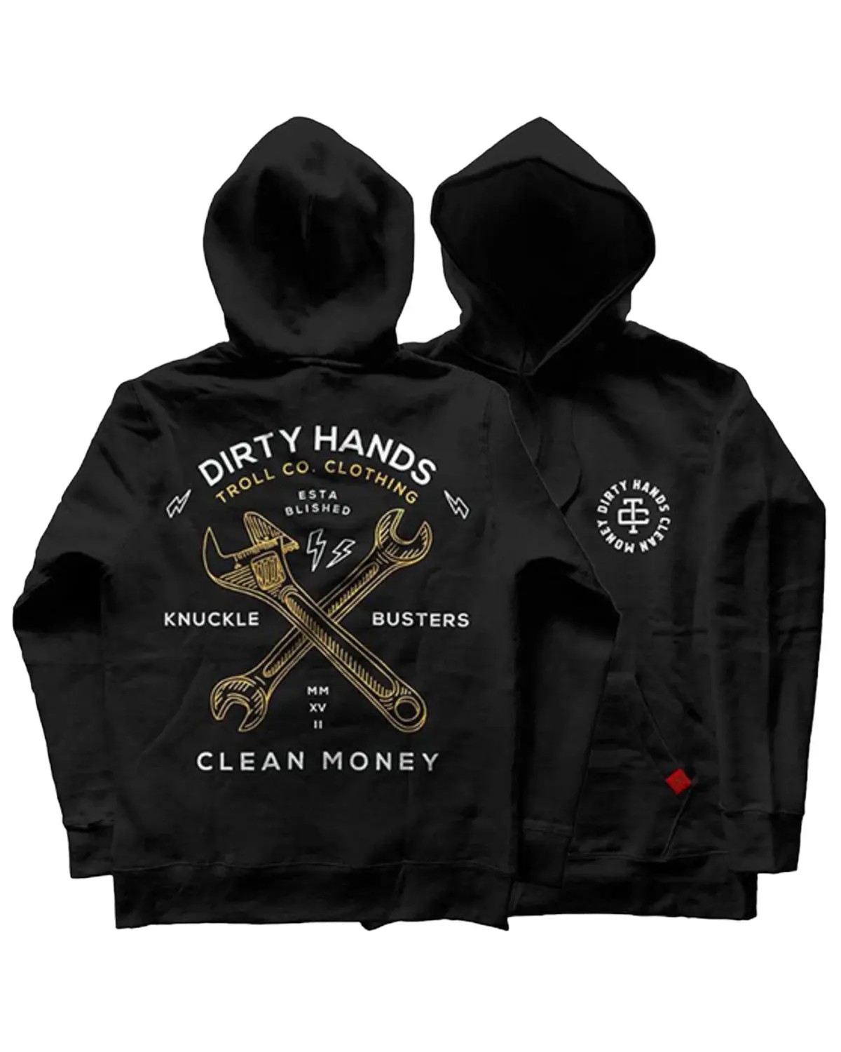 Troll Co Men's Men'S Twisting Wrenches Hooded Sweatshirt - Tc0533