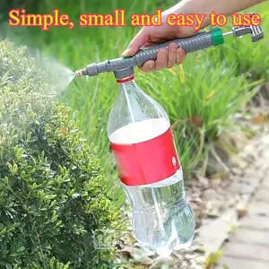 1pc Adjustable Nozzle Multifunctional Spray Bottle Portable Pressure Sprayer Fine and Uniform Atomization Garden Watering Can Suitable for Home Gardening Cleaning and