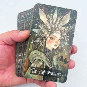 Tarot Card Deck for Beginners, Includes Comprehensive Guide Book, Dreamy Artistry, Dreamy Minimalist Illustration Style, Perfect for Divination Tools