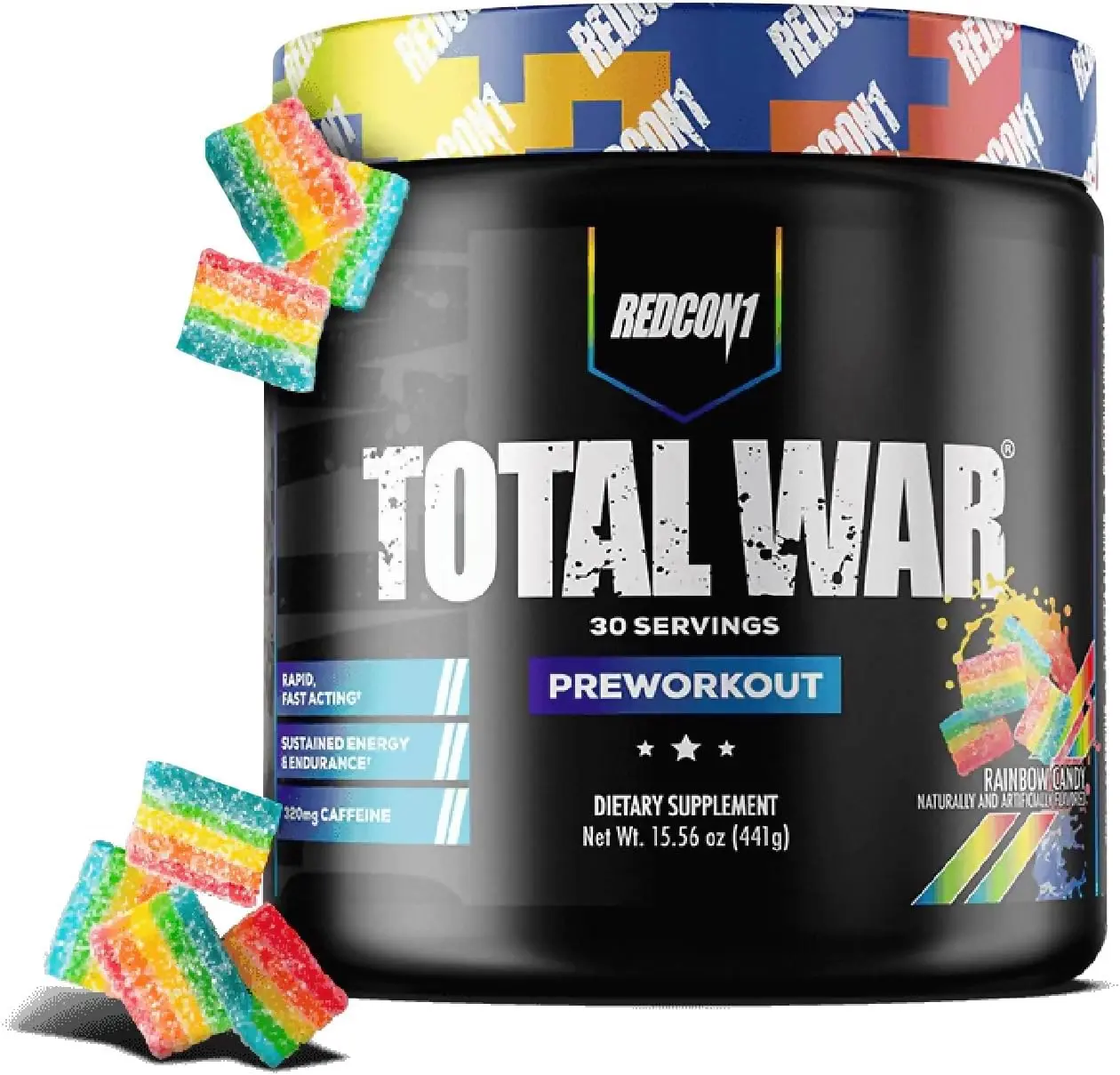 Redcon1 Total War Pre-Workout Rainbow Candy 30 Servings