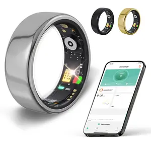 SIMSONLAB Smart Ring Fitness Tracker, IP68 Waterproof Wireless Smart Ring, Multifunctional Activity Recorder, Ideal Gift for Men and Women, Wearable