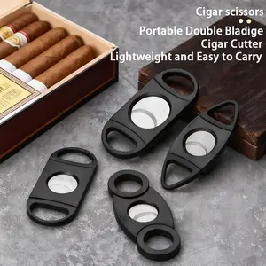 Stainless Steel Cigar Cutter, Single Hand Portable Precision Cigar Scissors, Cigar Accessories, 1 Piece/3 Pieces