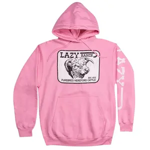 Lazy J Ranch Willow Cattle Headquarters Pullover Hoodie, Classic men’s fit with ranch-style graphics for everyday wear, Soft mid weight fabric, 80% cotton / 20% Polyester material
