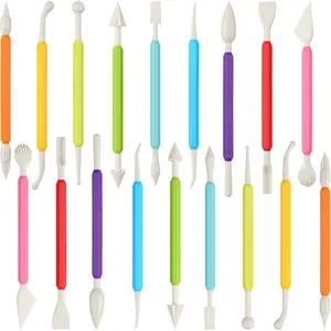 18PCS Double Head Clay Sculpting Carving Tools Kit for Beginners & Adults, Ideal for Sculpey Modeling Clay, Air Dry Clay Shaping and Sculpting