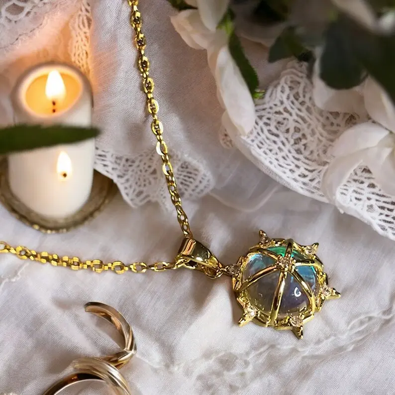 Island necklace-Hawaii aurora necklace-beach choker-blue jewelry-summer necklace-holiday jewelry-special necklace-holiday gift