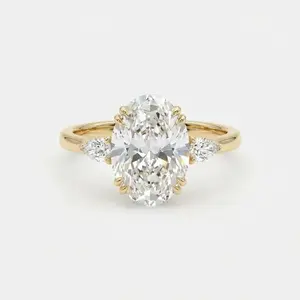 925 Silver Oval Shiny Ring for Women – Elegant Jewelry