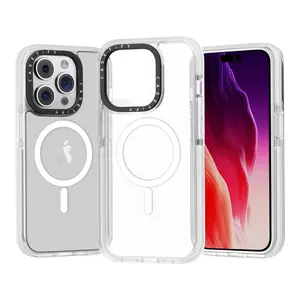 MagSafe phone case cover For iPhone15 14 13 Pro Max Magnet clear cases TPU Shockproof For iPhone 13 case Wireless charging