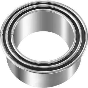 Circle Biscuit Cutter Set –Stainless Steel Baking Supplies for Effortless Round Cookie Shaping, Pastry & Fondant Tool Creation–Precise Cut Kitchen Utensil for Sandwich, Scone, Donut -3PC Round