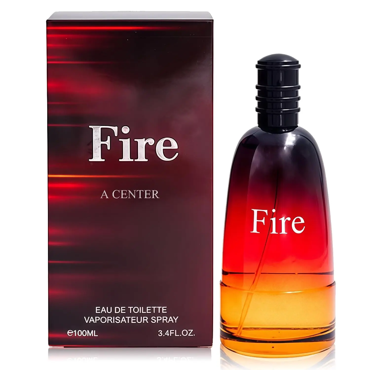 Fire Cologne for Men 3.4oz/100ml Eau de Toilette, Fragrance for Men