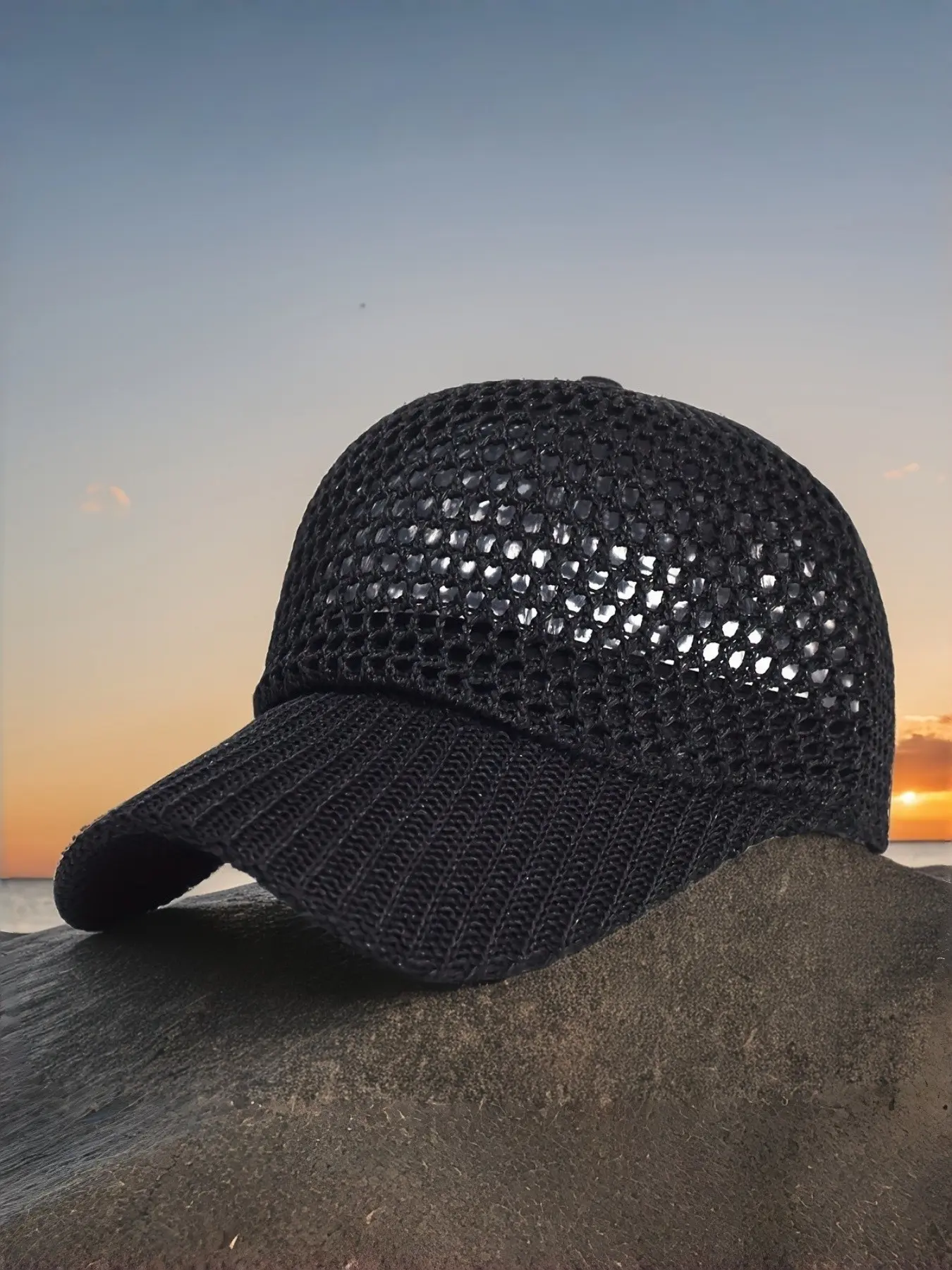 Outdoor Sun Protection Baseball Cap, Unisex Summer Cooling Hat, Breathable Mesh Design, Fishing Hiking Pole Hat, Ventilation Mesh Cap, Sports Hat