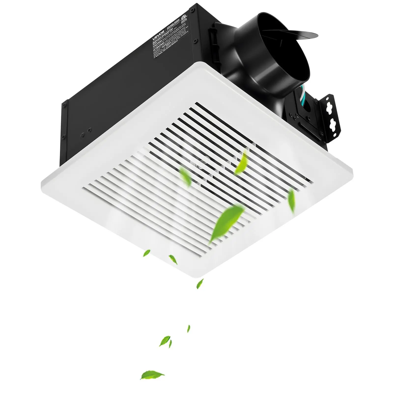 【SummerFinds】VEVOR Bathroom Exhaust Fan, 80 CFM Bathroom Vent, Low-Noise, Premium Motor Ceiling Fan, Standard 4-inch Duct Interface for Laundry Room, Storage Room, Home Ventilation, White