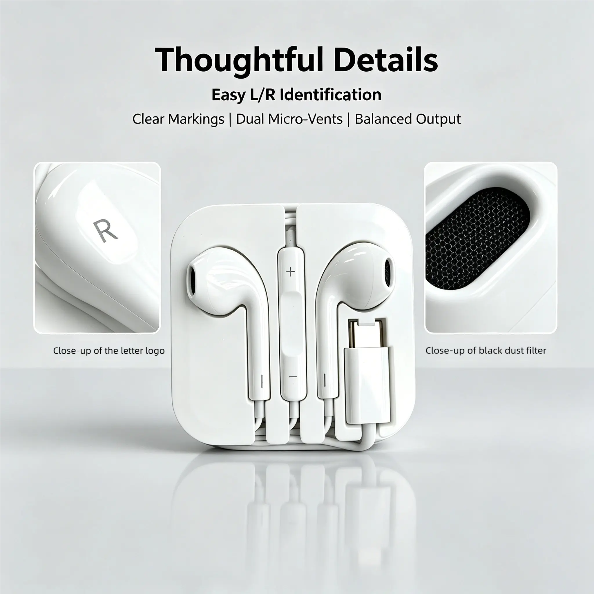 Lightning Wired Earbuds with Mic & Volume Buttons - Plug & Play In-Ear Wired Headphones for Remote/Virtual Work from Home Audio, Low Latency, Noise Isolation, Hi-Fi Sound, Multi-Platform Compatible, Portable Storage Box, Wired Earphones
