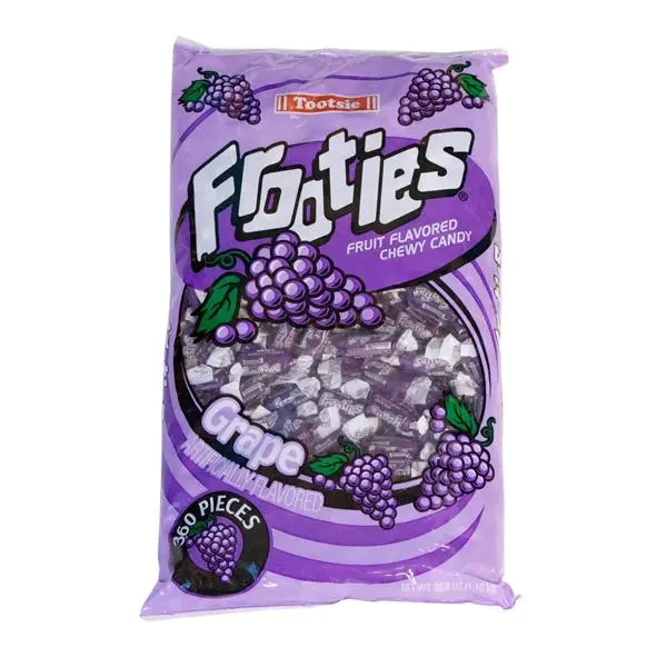 Tootsie Roll Frooties Grape Flavored Chewy Candy - 360 Pieces, 38.8oz Low Fat Snack Bag, Fall Treat Bonbons