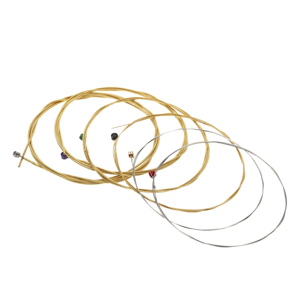 Orphee 1 * TX630 Acoustic Guitar Strings, .011-.052 Gauge 75/25 Phosphor Bronze, 11*14.5*0.8cm, Comfortable Feeling, Excellent Resonates, g/024/0.61,a/042/1.07,b/015/0.38,d/032/0.81,e/052/1.32, Acoustic Guitar Accessories