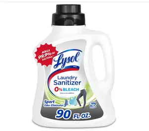 Lysol Sport Laundry Sanitizer Additive, Sanitizing Liquid for Gym Clothes and Activewear, Eliminates Odor Causing Bacteria, 90oz