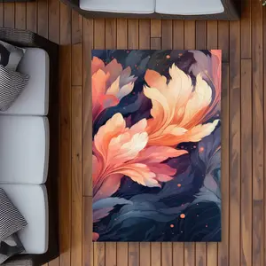 MWW C1ROAR35XEWW80 3 x 5 ft. Ethereal Coral Outdoor Rectangle Area Rug - Stylish Home Decor Accent