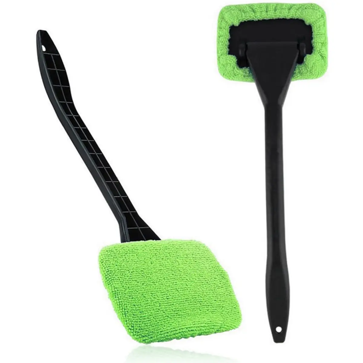 Car Windshield Cleaning Tool with Microfiber Pads –  Interior/Exterior Glass Wiper Kit for Car, Home & Office