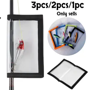 3pcs/2pcs/1pc Fishing Lure Blade Protective Bag, PVC Scratch-Resistant Bait Hook Cover, Fishing Gear Accessory Storage, Fishing Tackle Bag