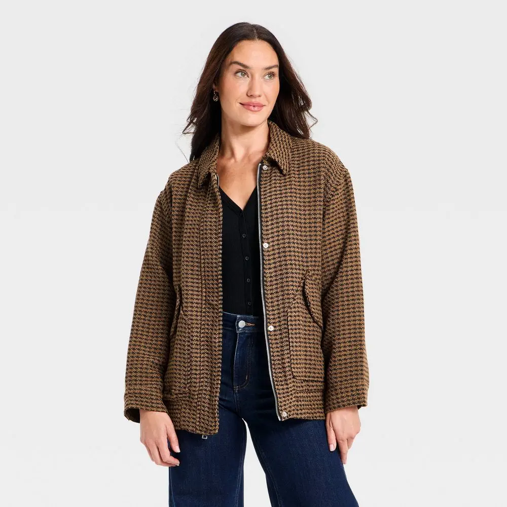 Women's Tweed Fashion Jacket - Universal Women's Tweed Fashion Jacket - Universal