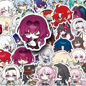 10/50Pcs Anime Game Honkai Star Rail Stickers Cartoon Q Version Aventurine Sunday March 7th Decals for Laptop Phone Skateboard