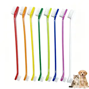Dog Toothbrush Set of 8 – Dual Headed Dental Hygiene Brushes for Small to Large Dogs, Easy Teeth Cleaning & Dental Care,Dog Tooth Brushes for Small to Large Dogs, Cats, and Most Pets Puppy