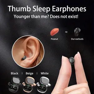 Invisible Earbuds, Ultra Small Mini Wireless Audio Sleep Headphones, No Flashlight Needed, Cute Gift for Girlfriend, Comfortable Fit