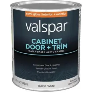 212 MAIN 1 qt. Low-Emission Water-Based Alkyd Enamel Paint, for interior+exterior Cabinets, Doors, and Trim, White