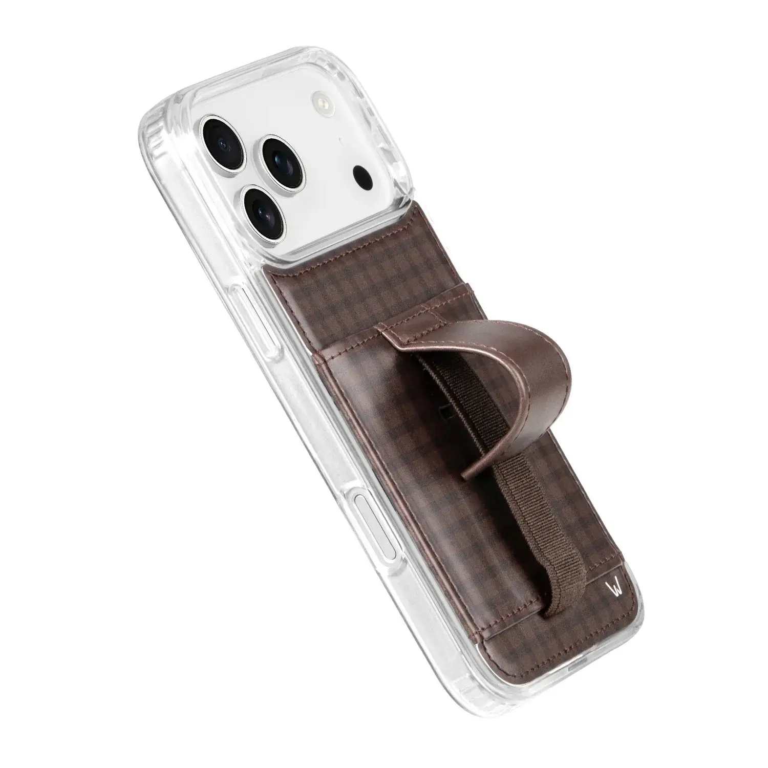 Walli Cases Cafe Gingham Phone Case with Wallet and Finger Strap Walli Cases Cafe Gingham Phone Case with Wallet and Finger Strap