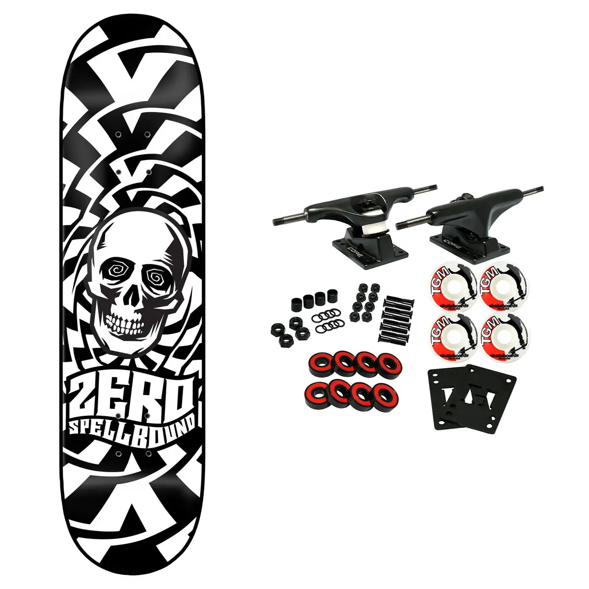 Zero Skateboard Complete Spellbound Black Dip 8.25" x 31.9"