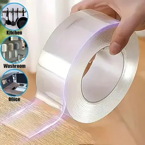 Nano Double Sided Tape 9.84ft Heavy Duty Removable Clear | Washable Traceless Adhesive Mounting Tape for Wall Home Use | Viral Hack