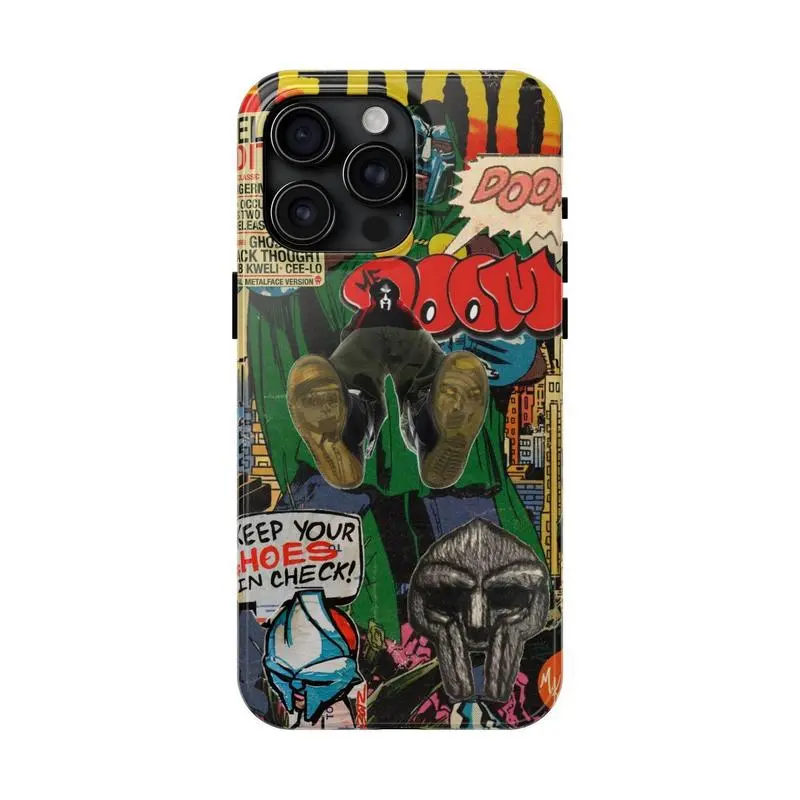 MF DOOM Phone Case - Durable Impact-Resistant Case for iPhone 17 Pro Max 16 15 14 13 12 11 Plus suitable for both men and women Perfect Gift for the fans Underground Hip Hop Aesthetic Rugged Bumper Shield