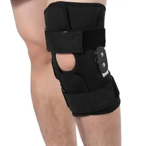 Adjustable Knee Support Brace, Open-patella Stabilizer with Adjustable Strapping & Removable Aluminum Plate, Sports Knee Support for Men & Women, Sports Knee Sleeve, Knee Supporter
