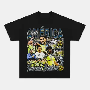 Club America T-Shirt, Club America Vintage Graphic Tees, Unisex Soccer Shirt, Sport Merch, Gift For Fan, Cotton Comfort Menswear Womenswear Streetwear Casual Crewneck