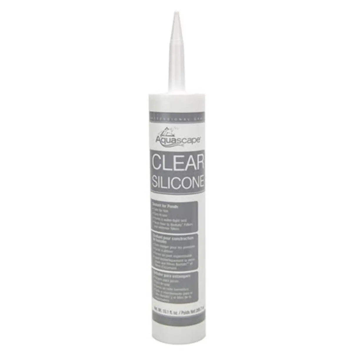 212 MAIN Fish-Safe Clear Silicon Sealant Tube, 10.1oz Aquascape Sealant for Home Improvement, Garden Supplies