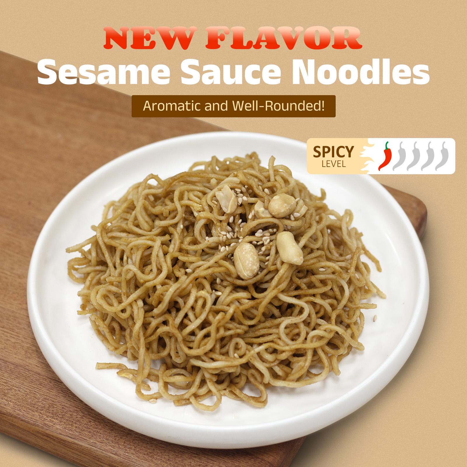 Healspot Upgraded High Protein Dry Tossed Ramen—31g Plant-Based Protein, Low Fat, Low Carb, Keto Friendly, Plant Based, Non GMO—Flavor Options: Spicy Buldak, Hot Pot or Sesame Sauce