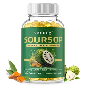 Soomiig Soursop Health Supplement, ​​Supports Joint Health and Immune Health, 120 Capsules
