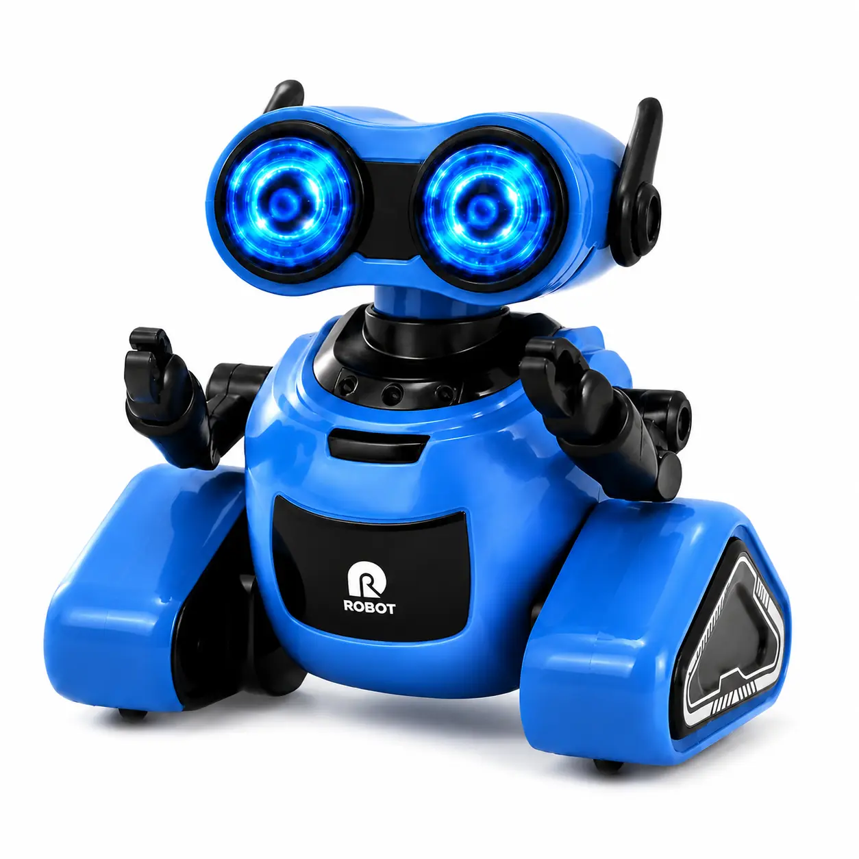 Wingtop Smart Remote Control Interactive Robot Toy - Voice & Touch Controlled, Sings, Dances with LED Eyes, Record/Repeat, Learning Educational Gift for 3-8 Years Old Kids